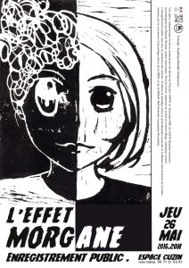 affiche du spectacle (mai 2016), dessinée par une élève